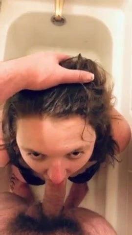 Slutwife Mariya on her knees