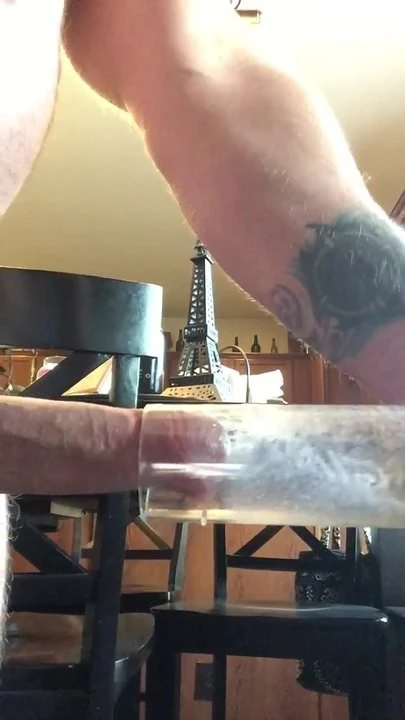 Close up vacuum suck