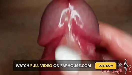 She Caresses His Frenulum and He Quickly Cums