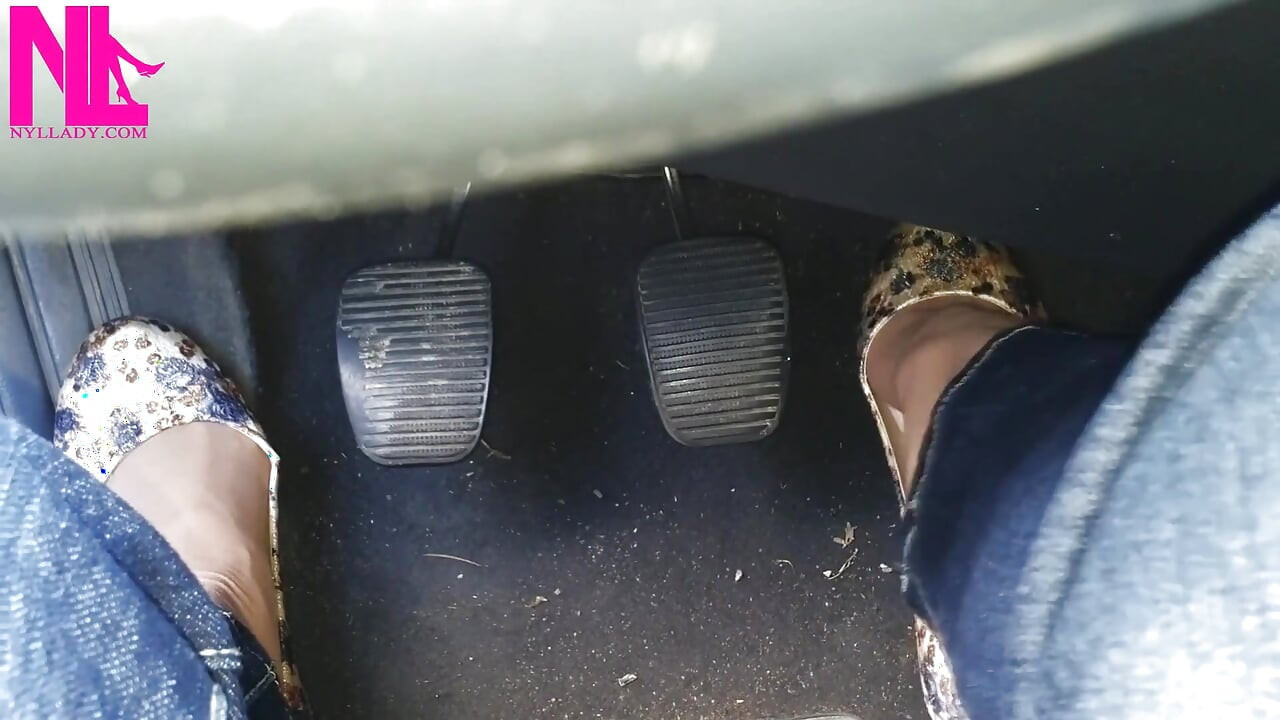 Pedal Pumping in Flowered Flats