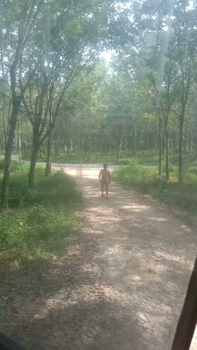 Nude outdoor