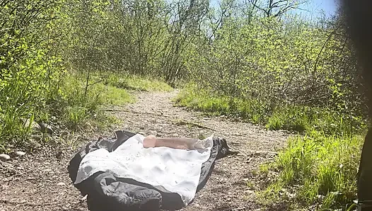 Mike Dildo Fuck Outdoor