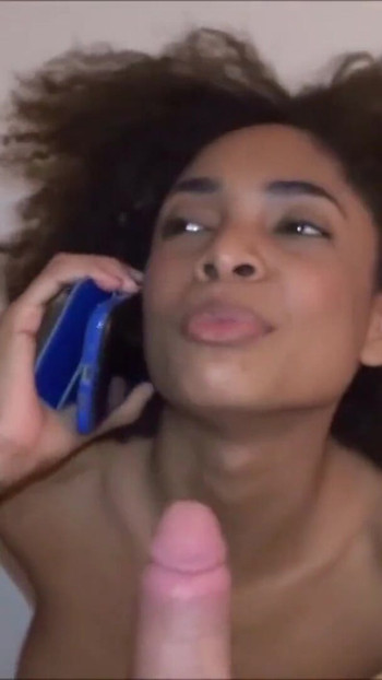 Epic moment from "Skinny Ebony Teen Calls Boyfriend While Having Cheating Sex in Hotel"
