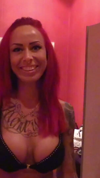 Epic moment from "Bro Seduce Redhead Leggings Teen to Blow and Cum on Clothes"