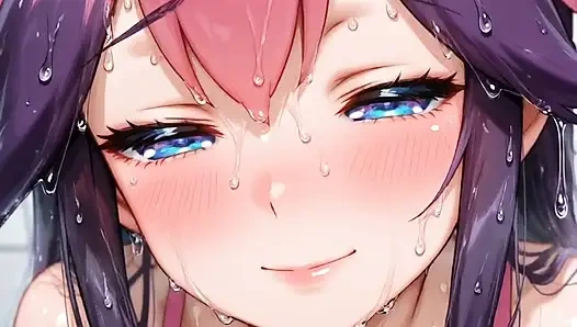 Pink pockets monster girl masturbates legs spread on the floor aheago