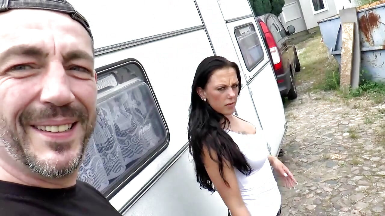 Real couple fucks on the camper