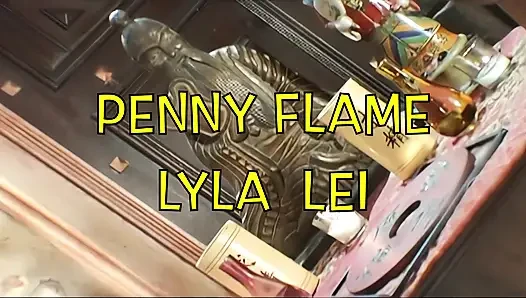 Lyla Lei und penny flame essen muschi und geben doppelten blowjob