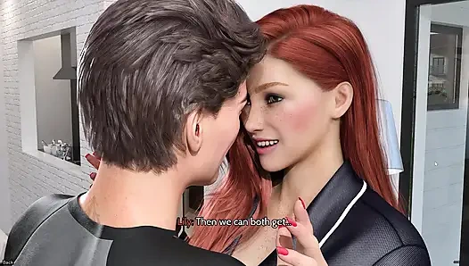 Boşanmış kızıl saçlı orta yaşlı seksi kadın onu özel anal sekse çekmek için yavaş bir oturma odası dansı kullanıyor