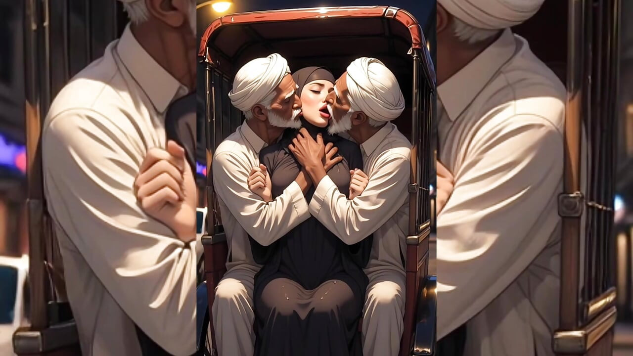 Hijabi Muslim Babes Degraded & Ravaged by Ugly Fat Dirty Old Men – Squeezed, Kissed, Fucked Hard Part 2