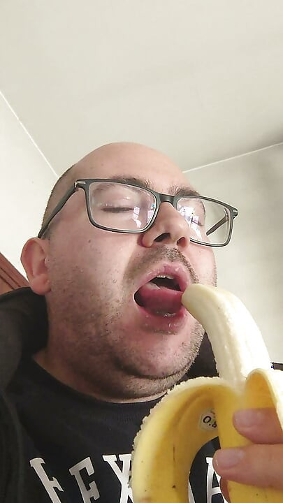 Mamada con plátano