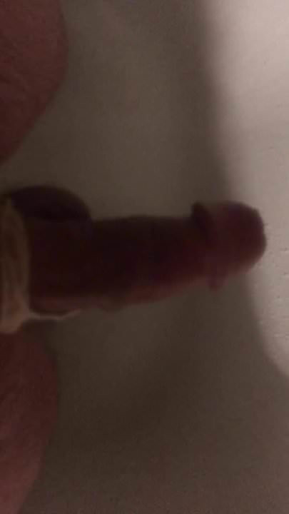 Bound Throbbing Cock in Shower
