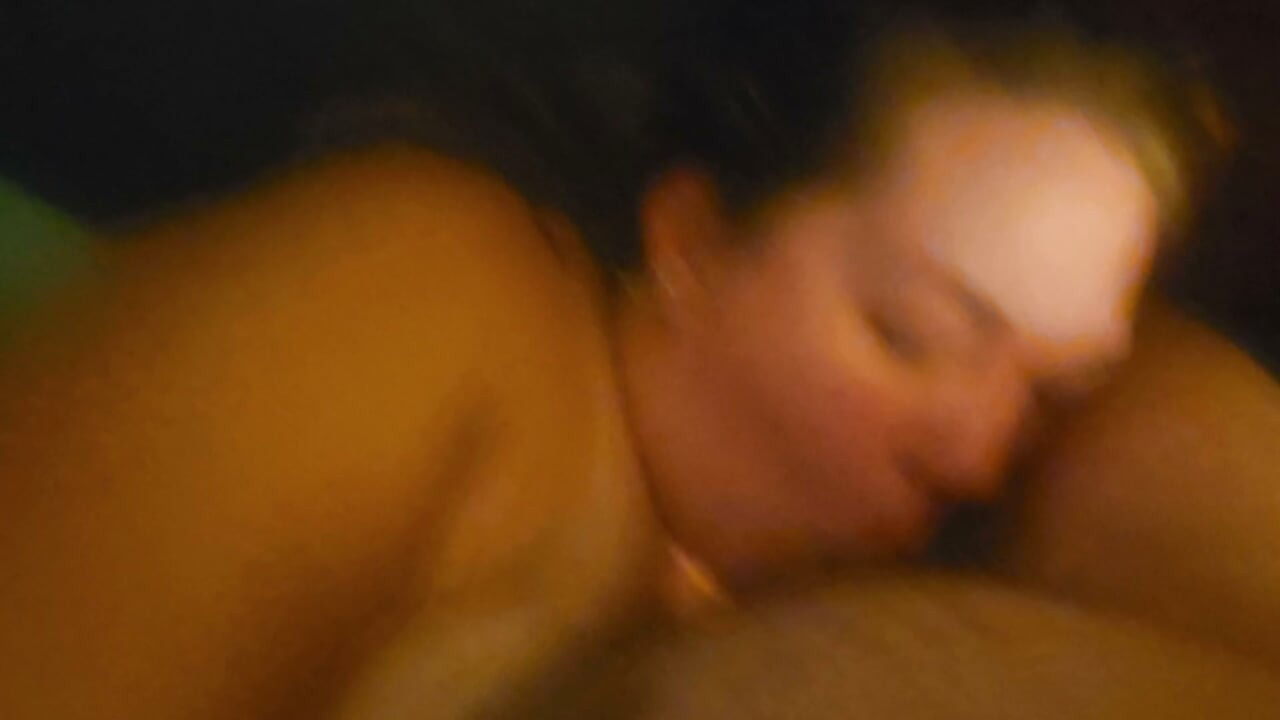 bbw wife sucks and cums