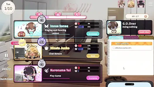 1 V-Lover Playthrough. Lovely Women And Nice Art Style.