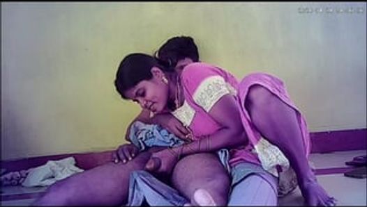 印度村屋妻子和 Housband 浪漫运动