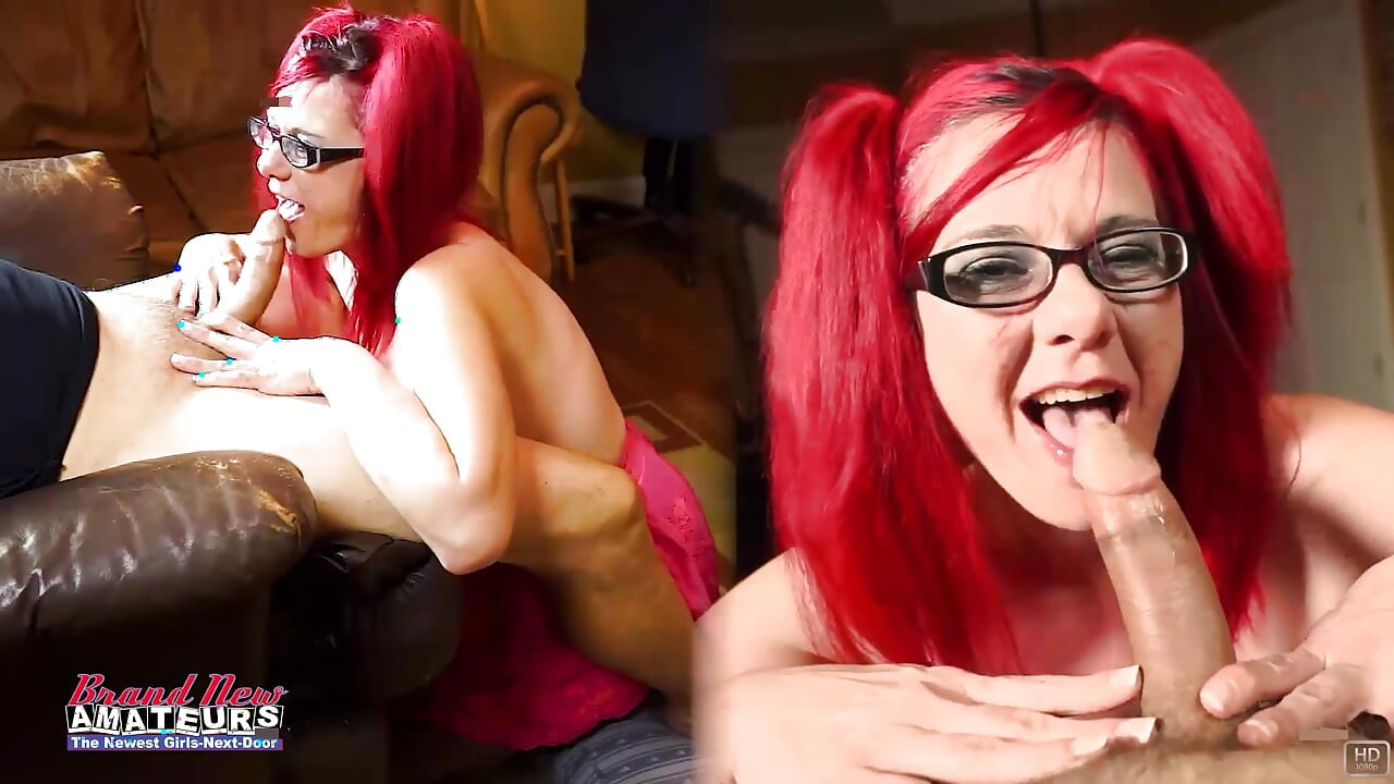 Lily B Tattooed Ginger Eager Rimjob Messy BJ Thirsty Finish Now!