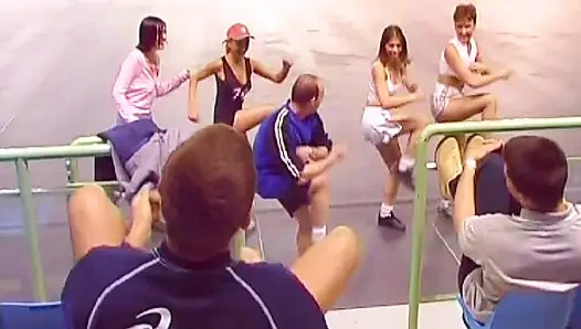 Cute French Babe Banged in Locker Room