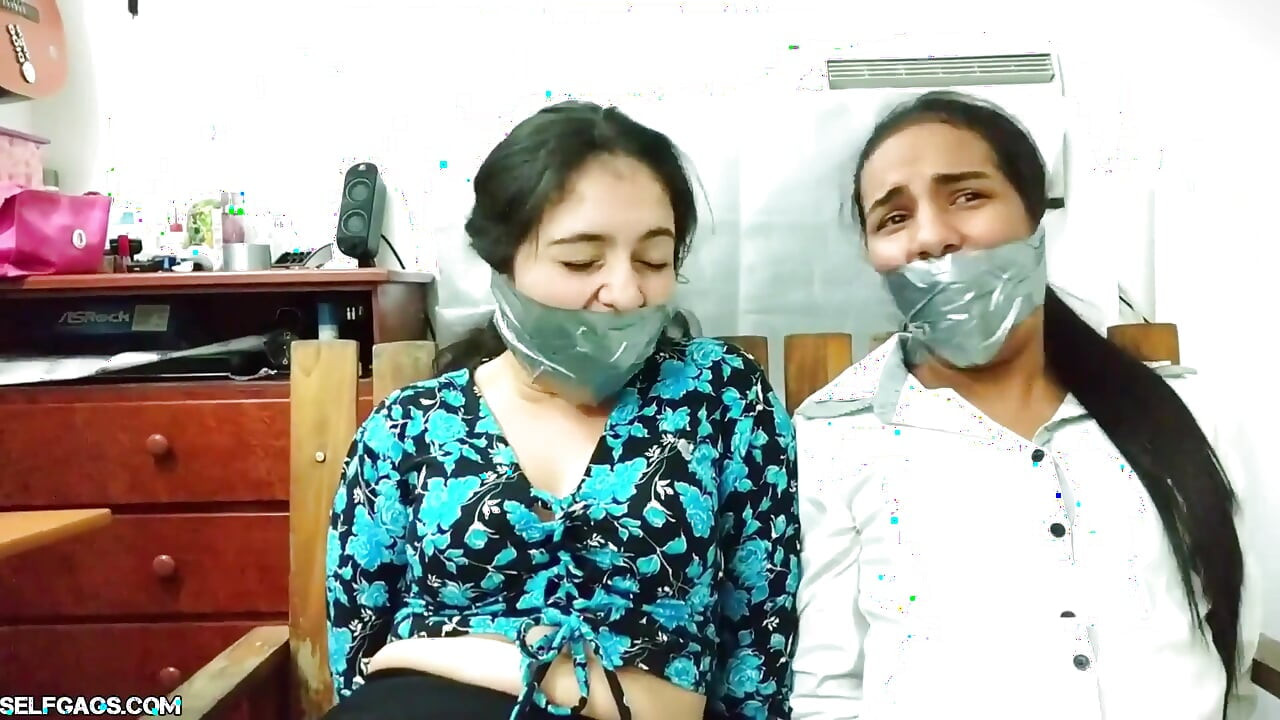 Gagged with Each Other's Stinky Socks and Foot Worshipped by Stepmom!