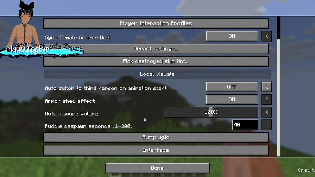 Minecraft mod Needs of Nature - Steve and alex masturbating and showing off some features! Like Cum!