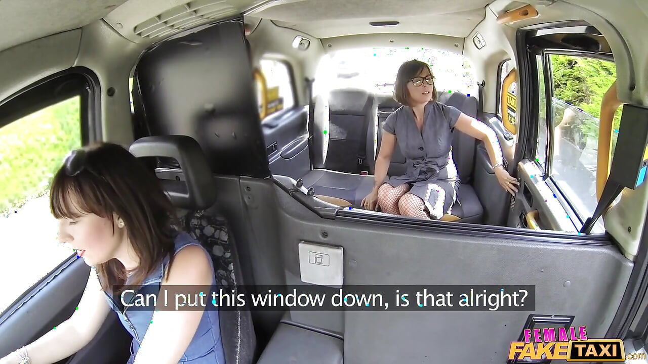 Female Fake Taxi - Double Dildo Hot Strap on Action