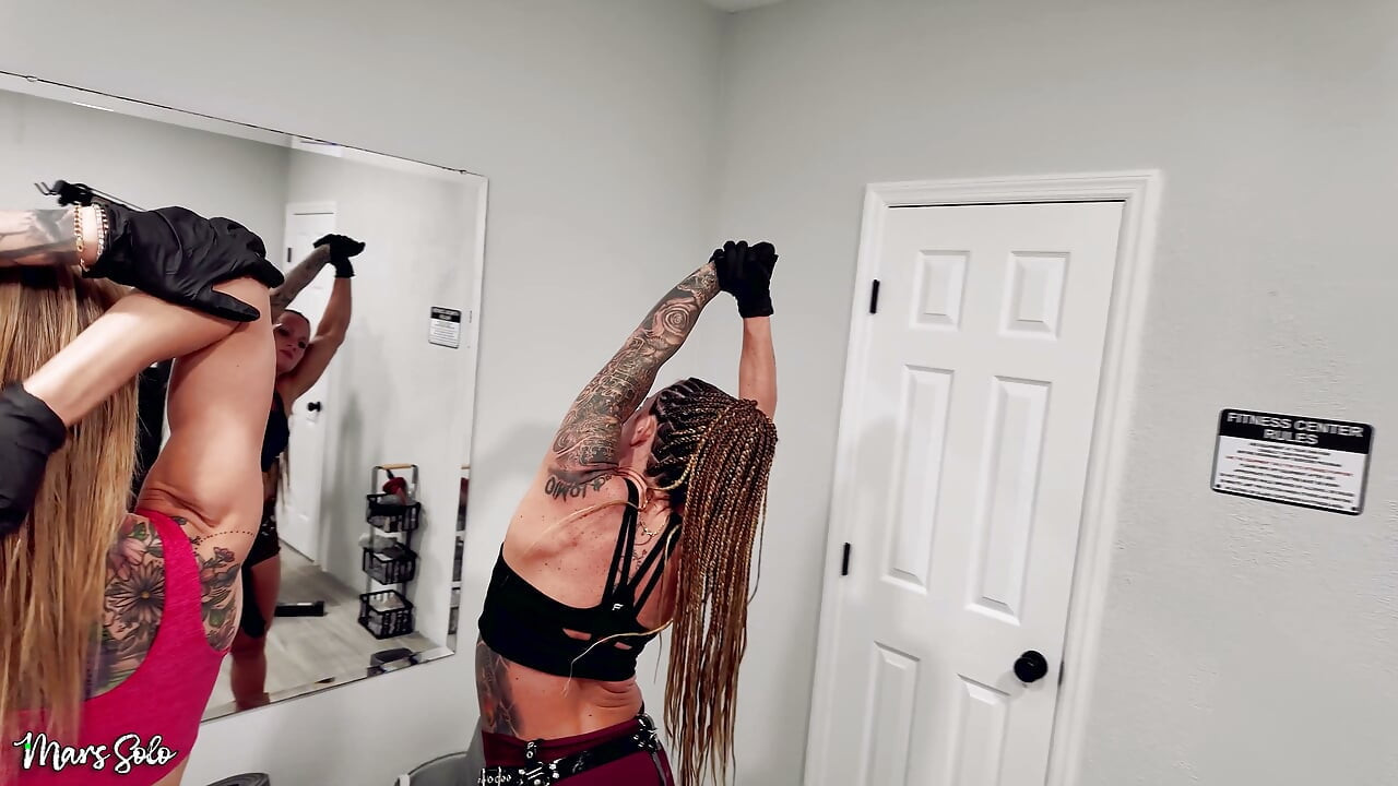 Extreme Double Pegging Personal Training Session Mars Solo, the XXX Slayer, Tapered Physique