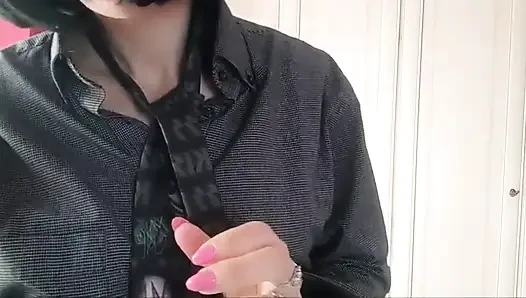 Chantal channel lagi asik menggoda pacarnya sambil bugil