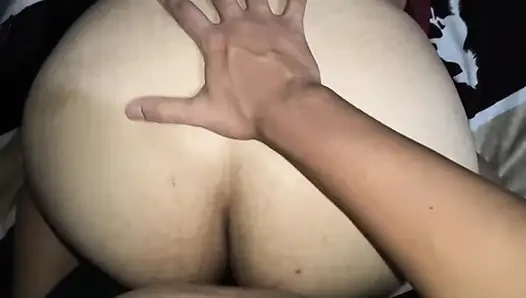 Chubby with Big Ass Riding Cock Mercilessly to an Argentinian Brunette