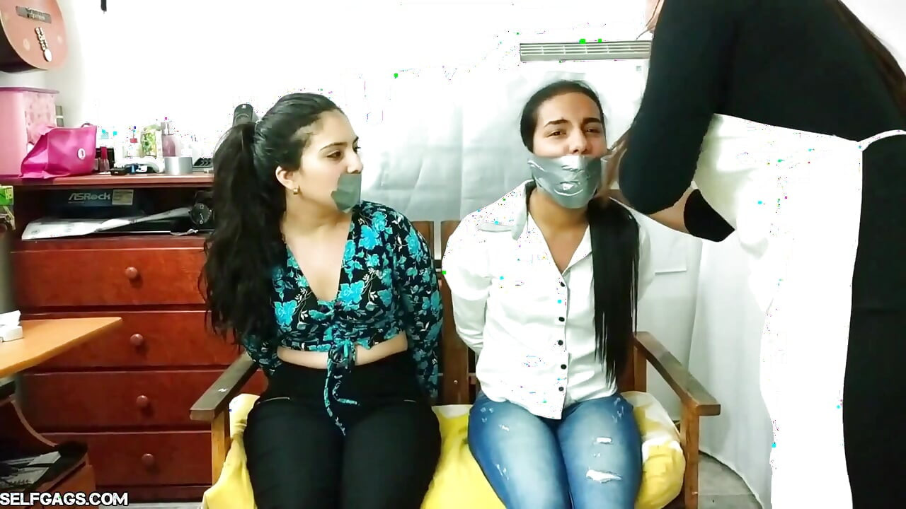 Gagged with Each Other's Stinky Socks and Foot Worshipped by Stepmom!