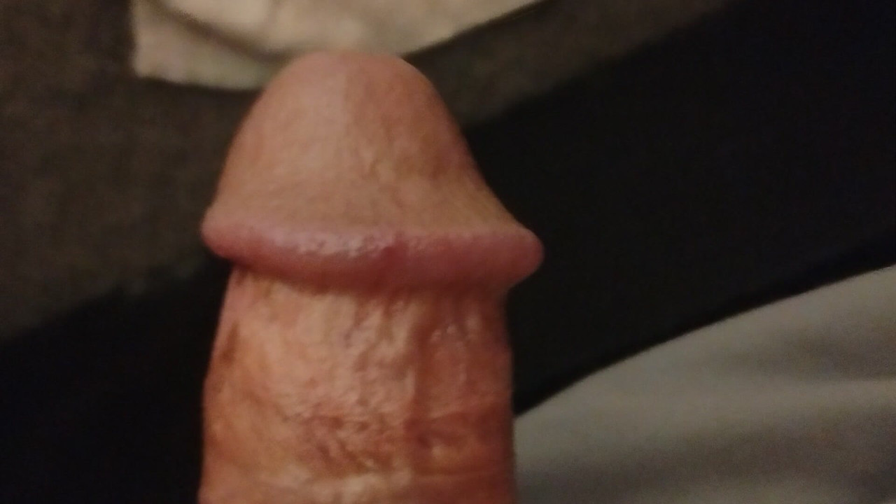 Stroking my big cock jacking off