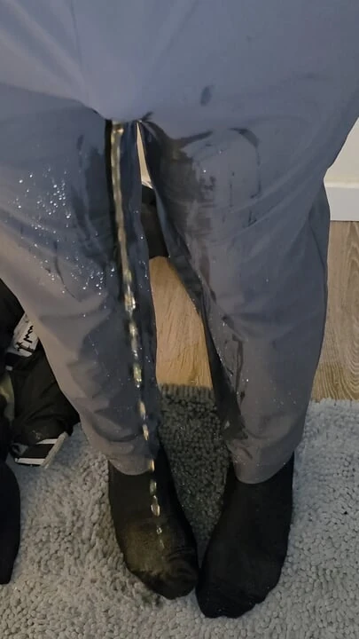 Soaking my socks and feet