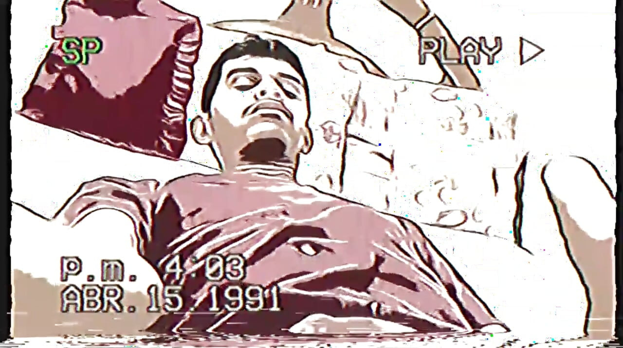 Lonely Stepbrother Masturbates in the Room (Animated Version 1991)