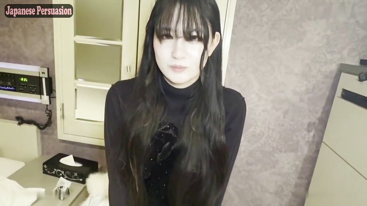 Uncensored Grace. Black Haired Refined Beauty in a Playful Outfit Loses Control as Her Sensitivity Takes Over