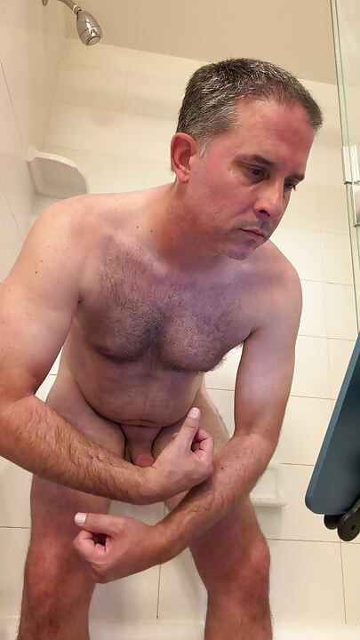 Shower, penis and butthole. Please check it out