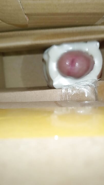 Cum inside homemade silicone pussy 6