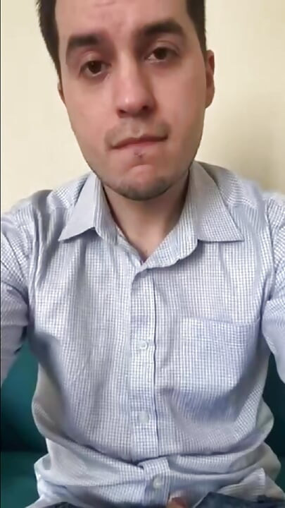 Horny Guy Gets Home From Work, Grabs His Fleshlight and Shoots His Load