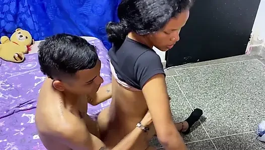 HOT STUDENT GETS INTO HER YOUNG STEPDAD'S BED AND THEY GET FUCKED HARD