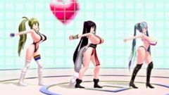 MMD 3D Ariane Cevaille Sister Breast Expansion Dance