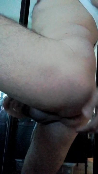 jacking off while fingering my hole
