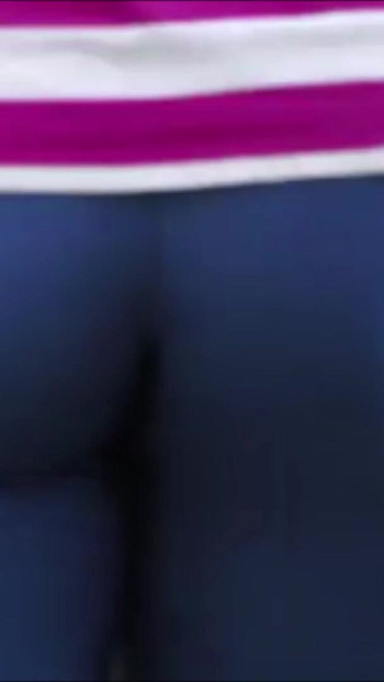 Captivating moment from "yoga pants pawg smoking shiny spandex leggings"