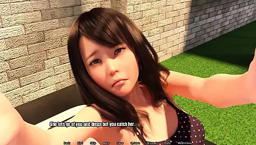 Omas haus: Ich gab ihr eine massage und berührte ihre möpse.