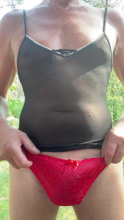 Outdoor in pantie