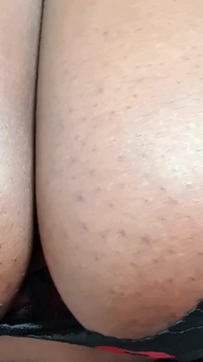 Long Manicured Nails Caressing My Voluptuous Huge Black Tits