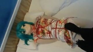 kigurumi cosplay boundage vibrating