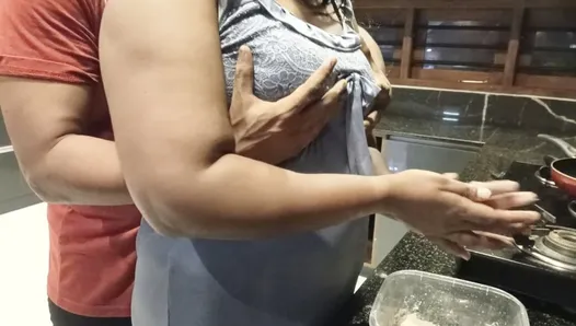 My step cousin fun with I fuck her in the kitchen
