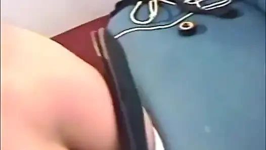 Spanking her fat ass