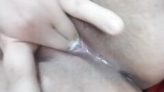 Hot girl masturbating creamy pussy and squirting orgasm