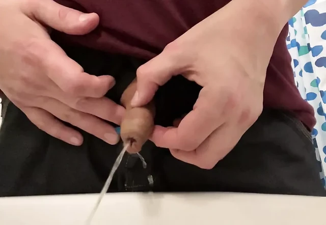 little cock pisses
