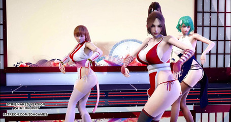 MMD GigaReolEVO - Addiction 4K Mai Shiranui Tamaki Kasumi