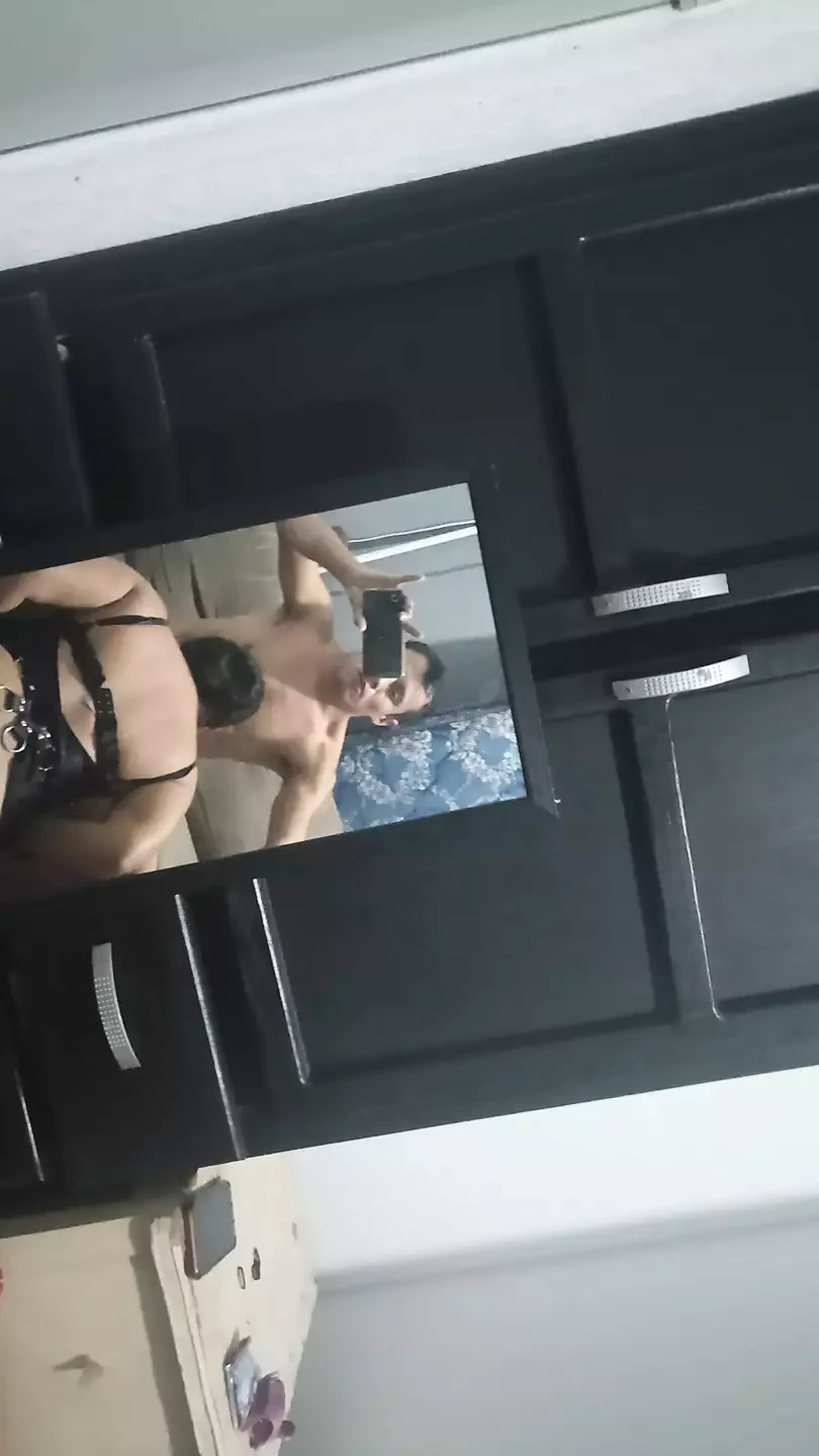 It makes it easy for him to suck my dick, my ex's whore