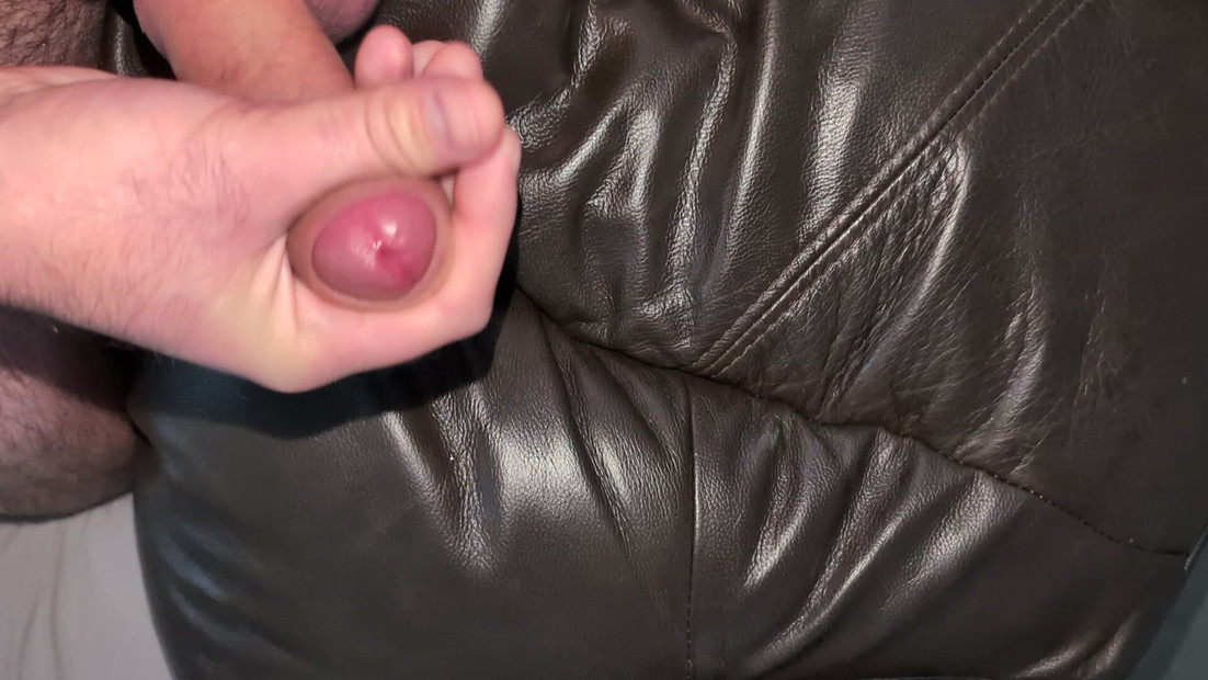 Cum on my leather pillow