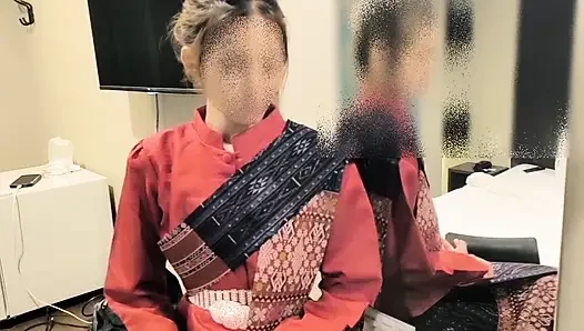 Behind the scene Thai E-san dress